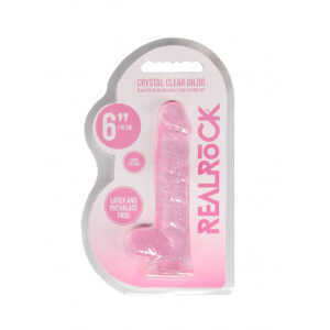 Realrock 6" Realistic Dildo With Balls Pink