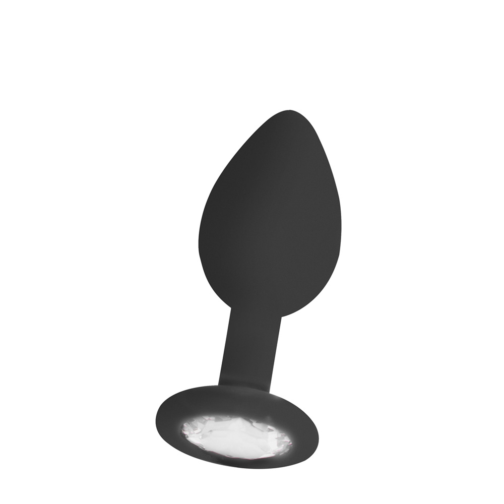 Ouch! Regular Diamond Butt Plug Black 2 Ouch! Regular Diamond Butt Plug Black - Image 2