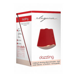 Elegance Rotating & Vibrating Clitoral Stimulator Dazzling Red