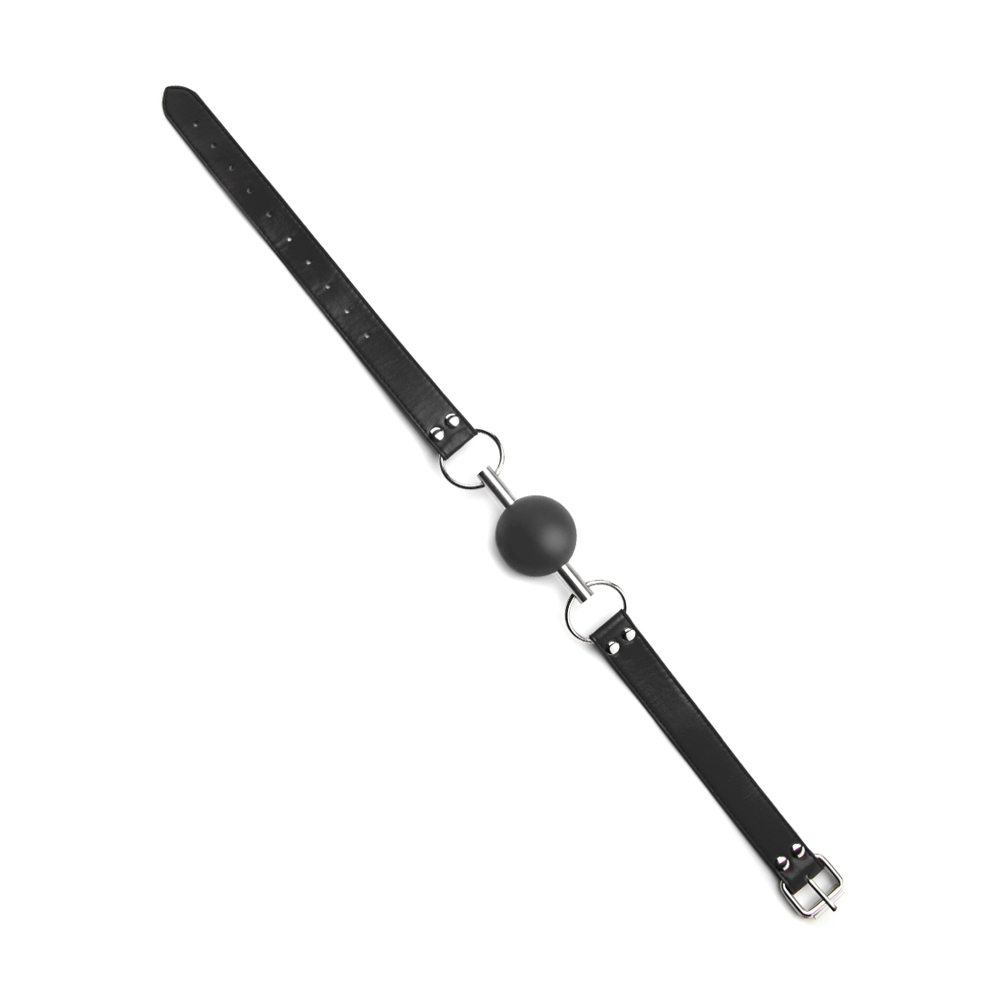 Ouch! Solid Ball Gag Black 2 Ouch! Solid Ball Gag Black - Image 2