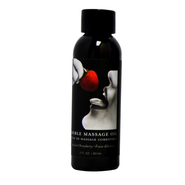 Edible Massage Oil Strawberry 2 oz.