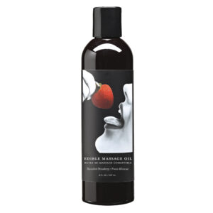 Massage Oil Edible Straw 8 oz.