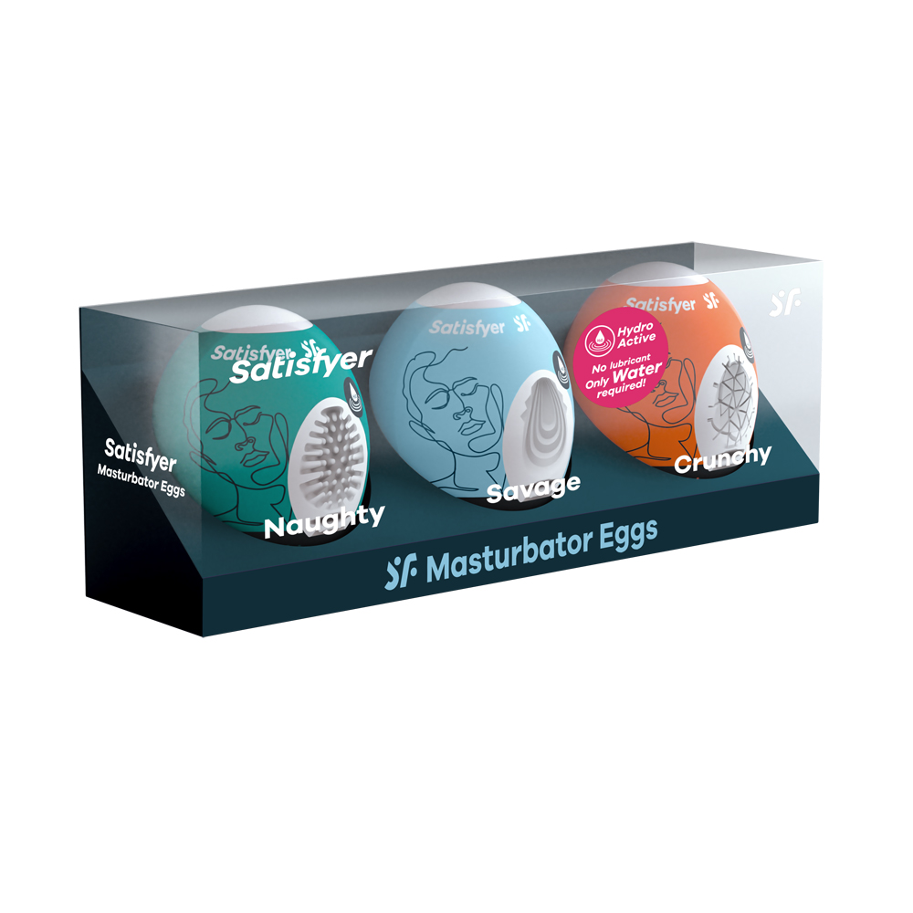 Masturbator Egg 3Er Set Naughty, Savage, Crunchy 1 Masturbator Egg 3Er Set Naughty, Savage, Crunchy