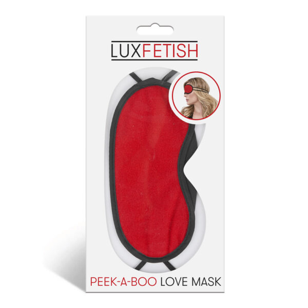 Peek-A-Boo Love Mask Red