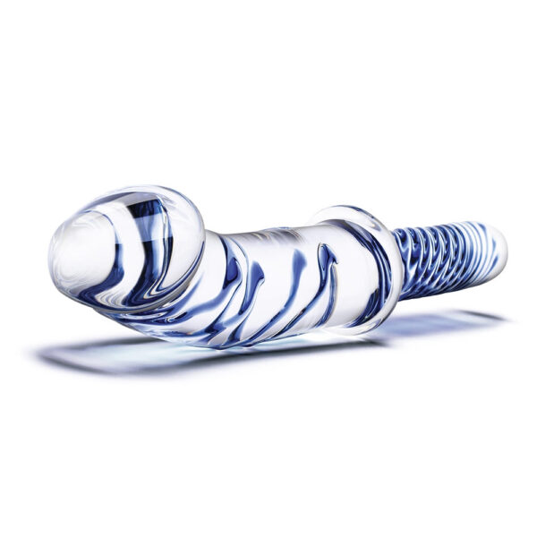 Glas 11'' Realistic Double Ended Glass Dildo With Handle - Image 2