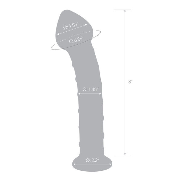 Glas 8'' Mr. Swirly Dildo - Image 3