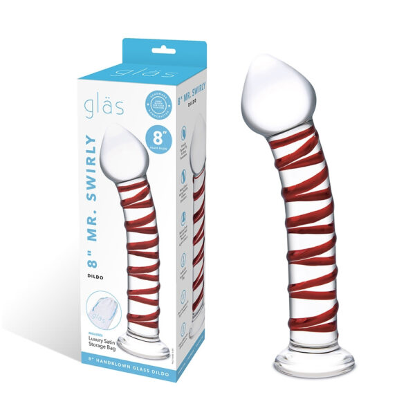 Glas 8'' Mr. Swirly Dildo
