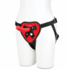 Red Heart Strap On Harness & 5" Dildo Set - Image 3