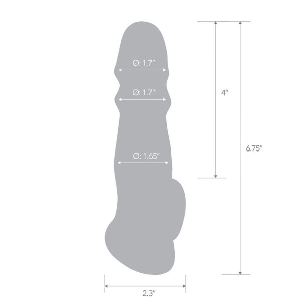 6.75" Girthy Penis Enhancing Sleeve Extension - Image 3