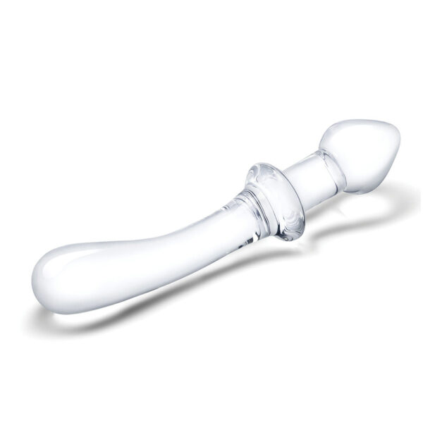 Glas 9'' Classic Curved Dual-Ended Dildo - Image 2