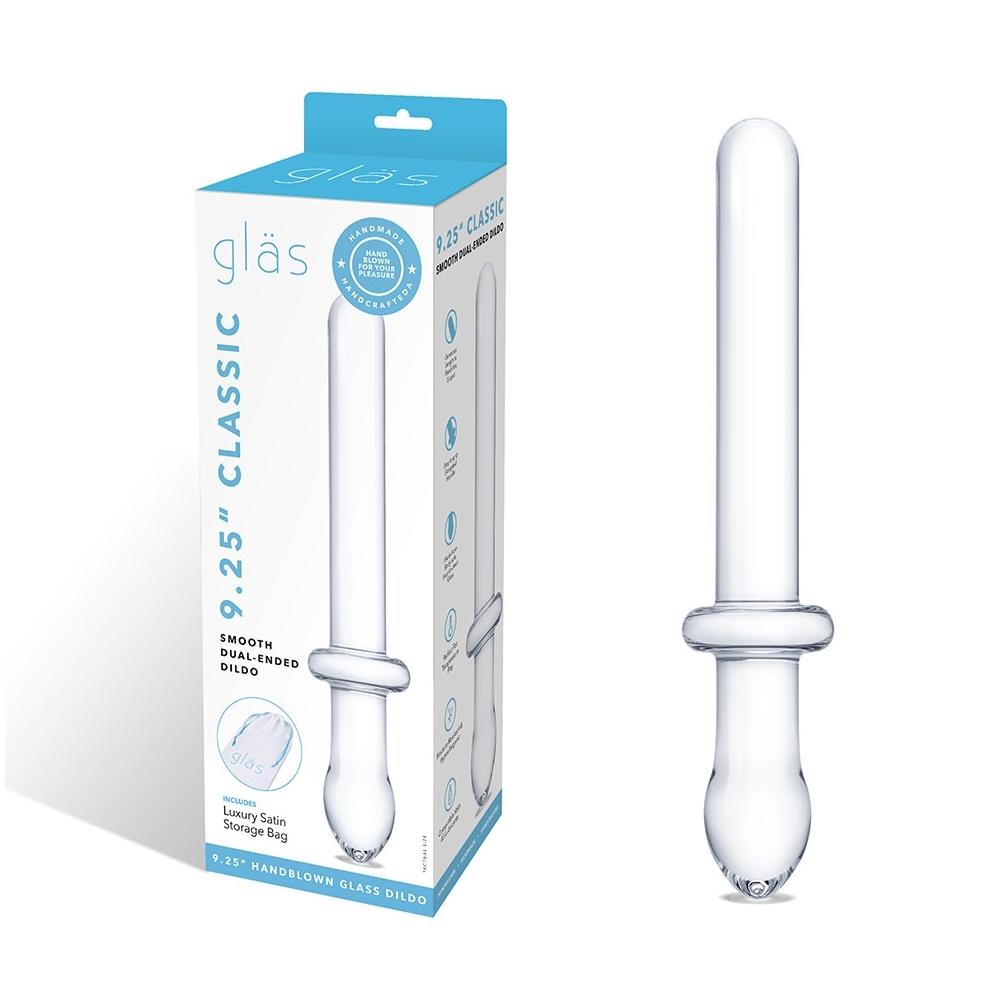 Glas 9.25'' Classic Smooth Dual-Ended Dildo 1 Glas 9.25'' Classic Smooth Dual-Ended Dildo