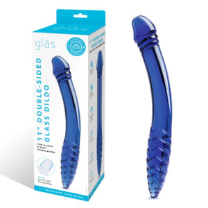 Glas 11" Double-Sided Glass Dildo For G-Spot P-Spot Stimulation