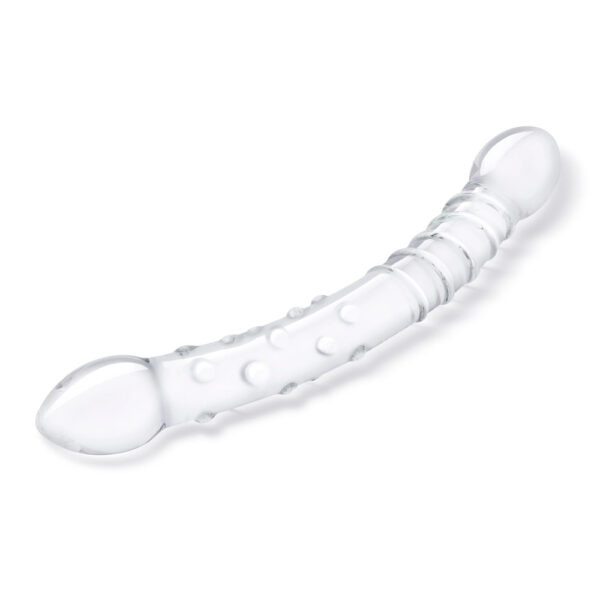 Glas 12" Girthy Double Trouble Glass Dildo - Image 2