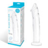 Glas 12" Glass Dildo With Veins & Flat Base