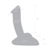 Glas 7.5" Rideable Standing Glass Cock With Stability Base - Image 3