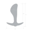 2.5" Stainless Steel Bling Prostate Massager Plug - Image 3