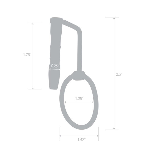 Stainless Steel Sperm Stopper With Glans Ring - Image 3