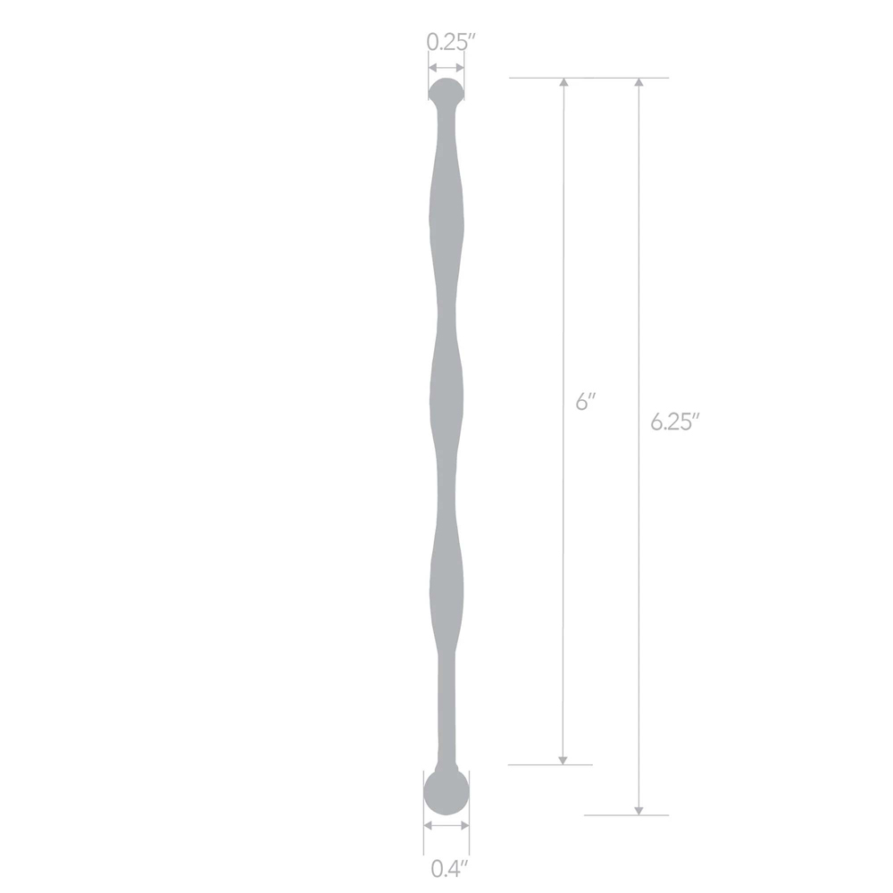 6" Stainless Steel Wavy Urethral Sound 3 6" Stainless Steel Wavy Urethral Sound - Image 3