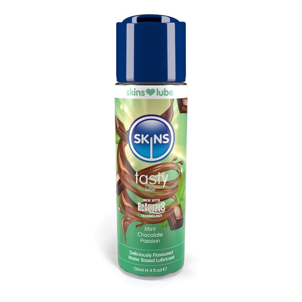 Skins Mint Chocolate Water-based Lubricant 4.4 oz. 1 Skins Mint Chocolate Water-based Lubricant 4.4 oz.