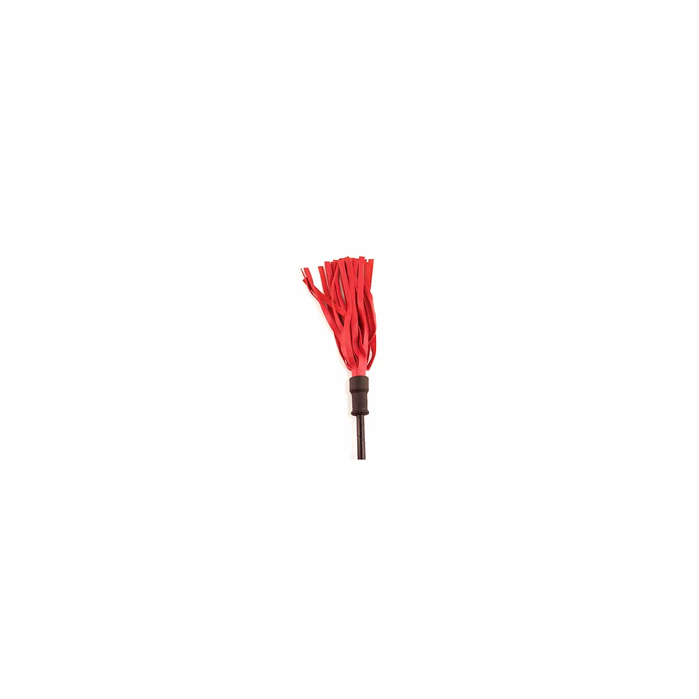 Wooden Handle Leather Riding Crop Red 2 Wooden Handle Leather Riding Crop Red - Image 2