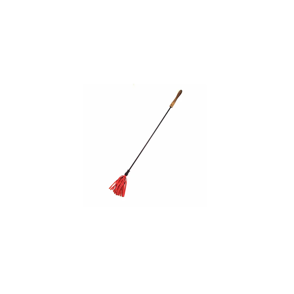 Wooden Handle Leather Riding Crop Red 1 Wooden Handle Leather Riding Crop Red