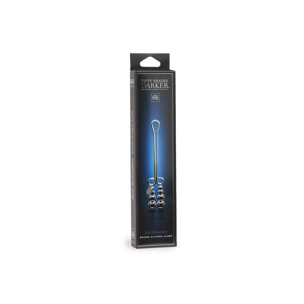 Fifty Shades Darker Just Sensation Beaded Clitoral Clamp 1 Fifty Shades Darker Just Sensation Beaded Clitoral Clamp
