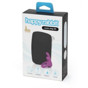 Happy Rabbit Cockring Kit 2 Piece Black