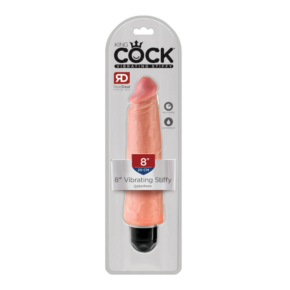 King Cock 8" Vibrating Stiffy Light 1 King Cock 8" Vibrating Stiffy Light
