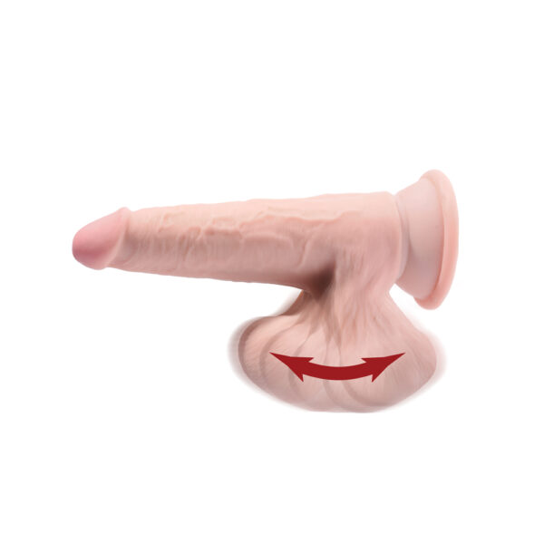 King Cock Plus 8" Triple Density Cock With Swinging Balls - Image 2