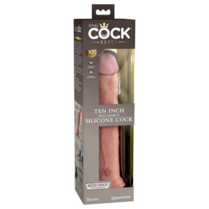 King Cock Elite 10" Dual Density Silicone Cock Light