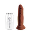 King Cock Plus 6" Triple Density Cock Brown - Image 3