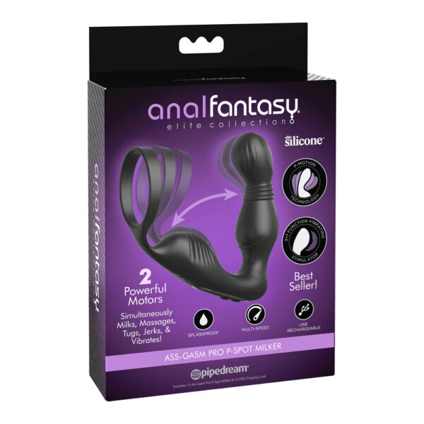 Anal Fantasy Elite Ass-Gasm Pro P-Spot Milker Black