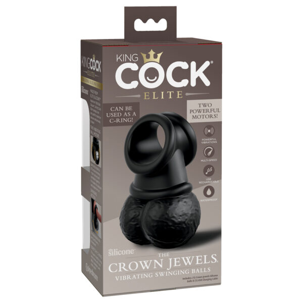 King Cock Elite The Crown Jewels Vibrating - Image 3