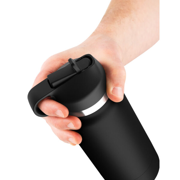 Pdx Plus Fap Flask Thrill Seeker Discreet Stroker Black Bottle Frosted - Image 3