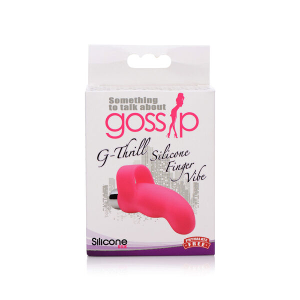 G-Thrill Silicone One Touch G Spot Finger Vibe Magenta