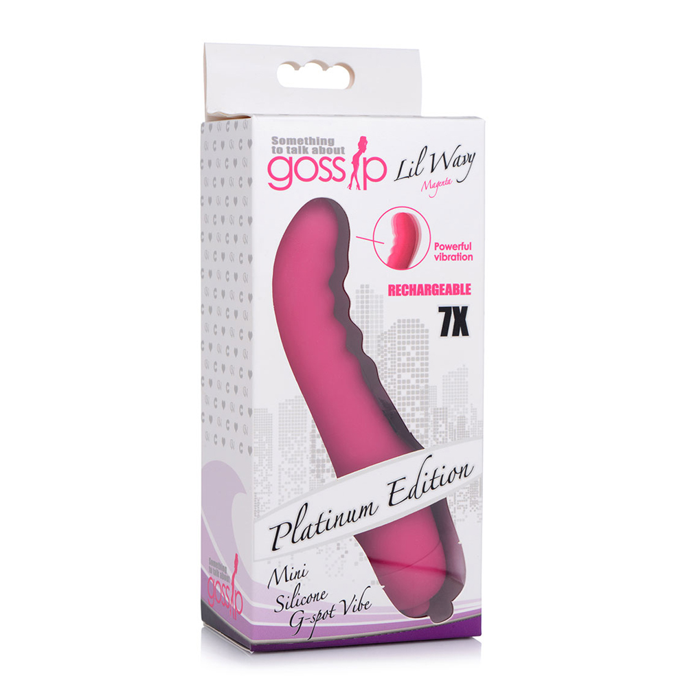 Lil Wavy 7X Silicone Rechargeable Mini G Spot Vibe Magenta 1 Lil Wavy 7X Silicone Rechargeable Mini G Spot Vibe Magenta
