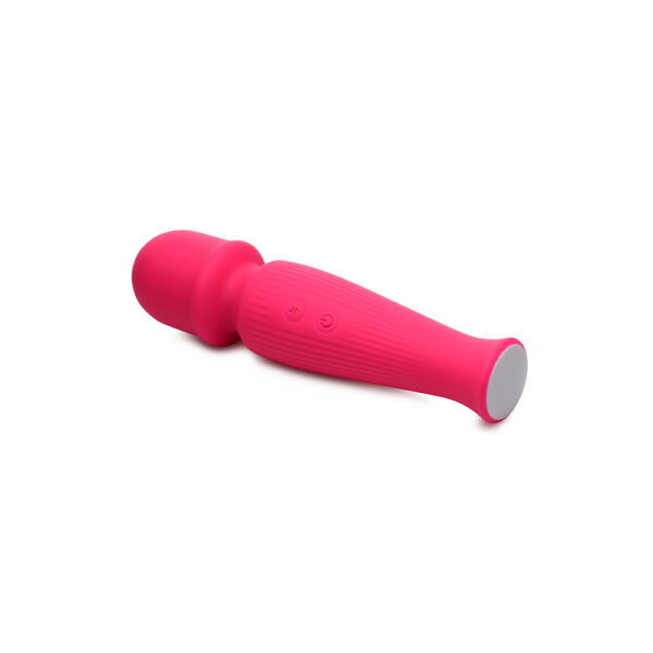 10X Silicone Vibrating Wand Magenta - Image 3