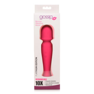 10X Silicone Vibrating Wand Magenta