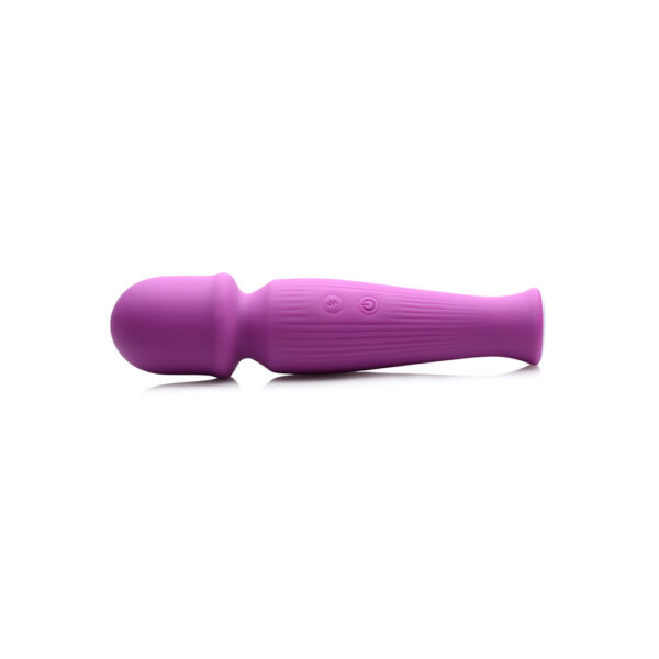10X Silicone Vibrating Wand Violet - Image 2