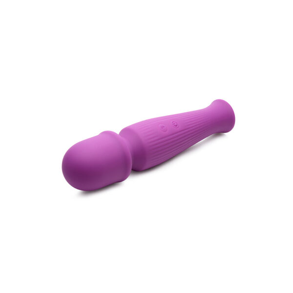 10X Silicone Vibrating Wand Violet - Image 3