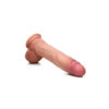 Jock 10" Dual Density Silicone Dildo With Balls Light - Image 3