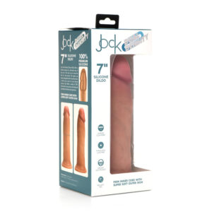 Jock 7" Dual Density Silicone Dildo Light