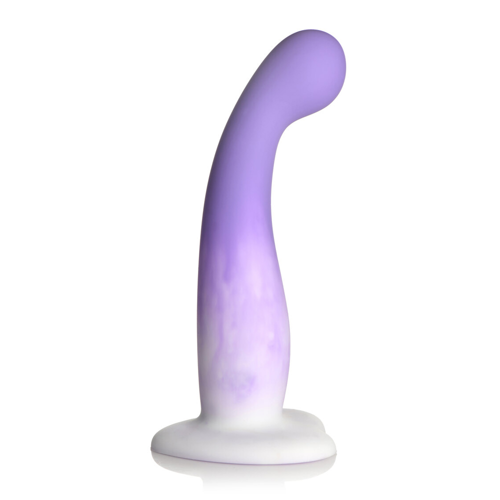 Simply Sweet Slim G-Spot Silicone Dildo Purple/White 2 Simply Sweet Slim G-Spot Silicone Dildo Purple/White - Image 2