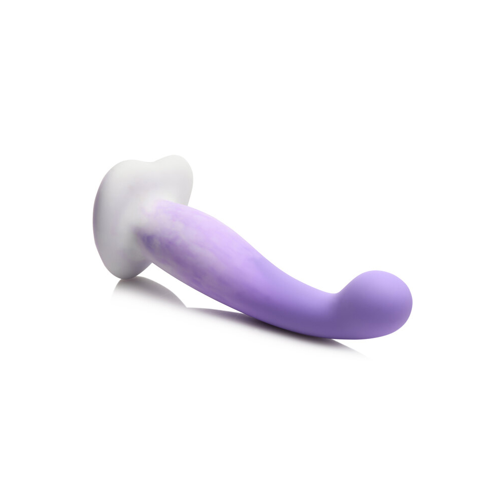 Simply Sweet Slim G-Spot Silicone Dildo Purple/White 3 Simply Sweet Slim G-Spot Silicone Dildo Purple/White - Image 3
