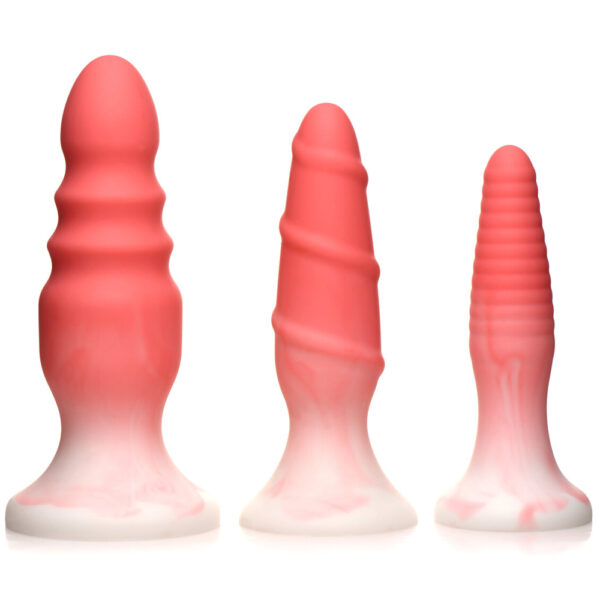 Simply Sweet Silicone Butt Plug Set Blue - Image 2
