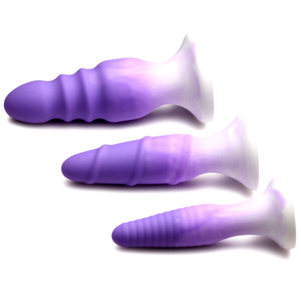 Simply Sweet Silicone Butt Plug Set Purple - Image 3