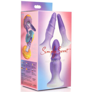 Simply Sweet Silicone Butt Plug Set Purple