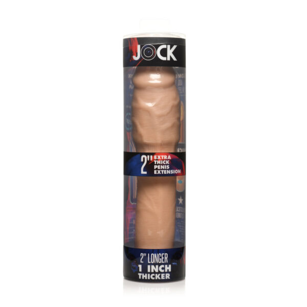 Jock Extra Thick 2" Penis Extension Sleeve Light