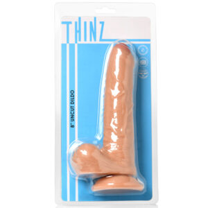 Thinz 8" Uncut Dildo With Balls Light