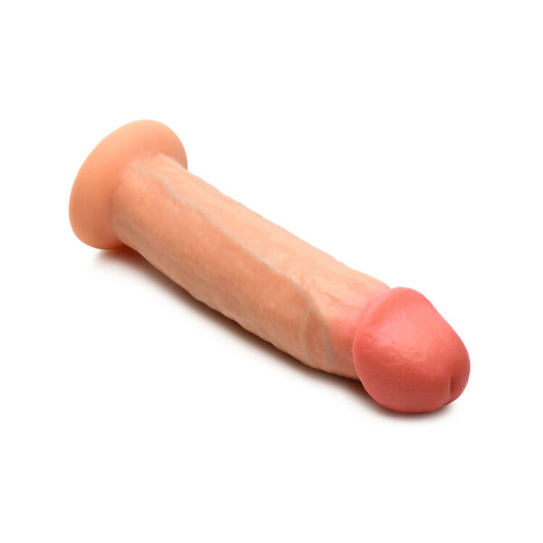 Jock 8.5" Realistic Skin Silicone Dildo Light - Image 3